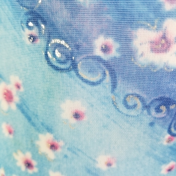 Vtg 90s y2k floral mesh sleeveless boho dress - Picture 5 of 11